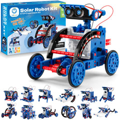 Sillbird solar robot kit 12-in-1 in action for outdoor STEM fun.