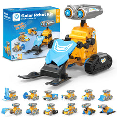 Sillbird solar robot kit front view for hands-on STEM exploration.