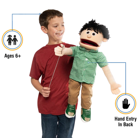 Silly Puppets Kenny mouth movement enables expressive ventriloquism
