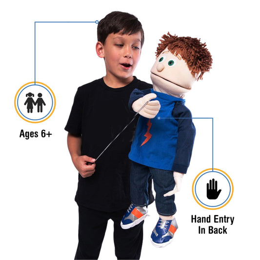 Silly Puppets Tommy Peach mouth movement enables lip-sync with ease