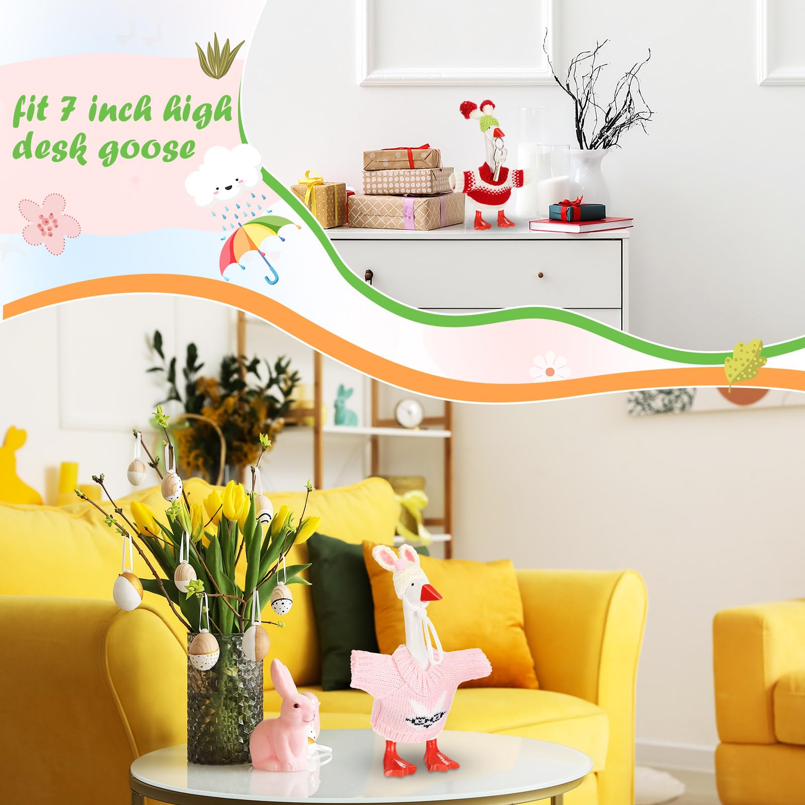 SilTriangle compact goose desk decor fits small home offices