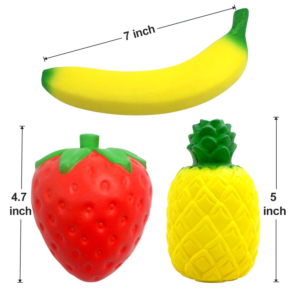 Silvia jumbo strawberry squishy, cute stress-relief companion for classrooms.