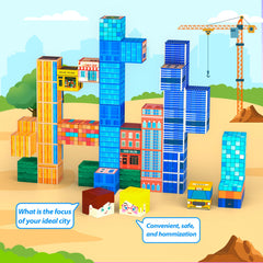 SILYMOLY Architectural patterns blocks encourage imaginative urban design.