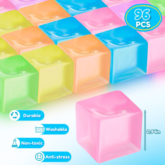 Colorful Simgoing ice cube fidget in six hues for vibrant focus