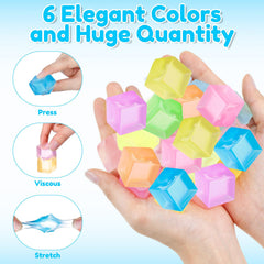 Compact 25mm ice cube fidgets fit in pockets for on-the-go fun
