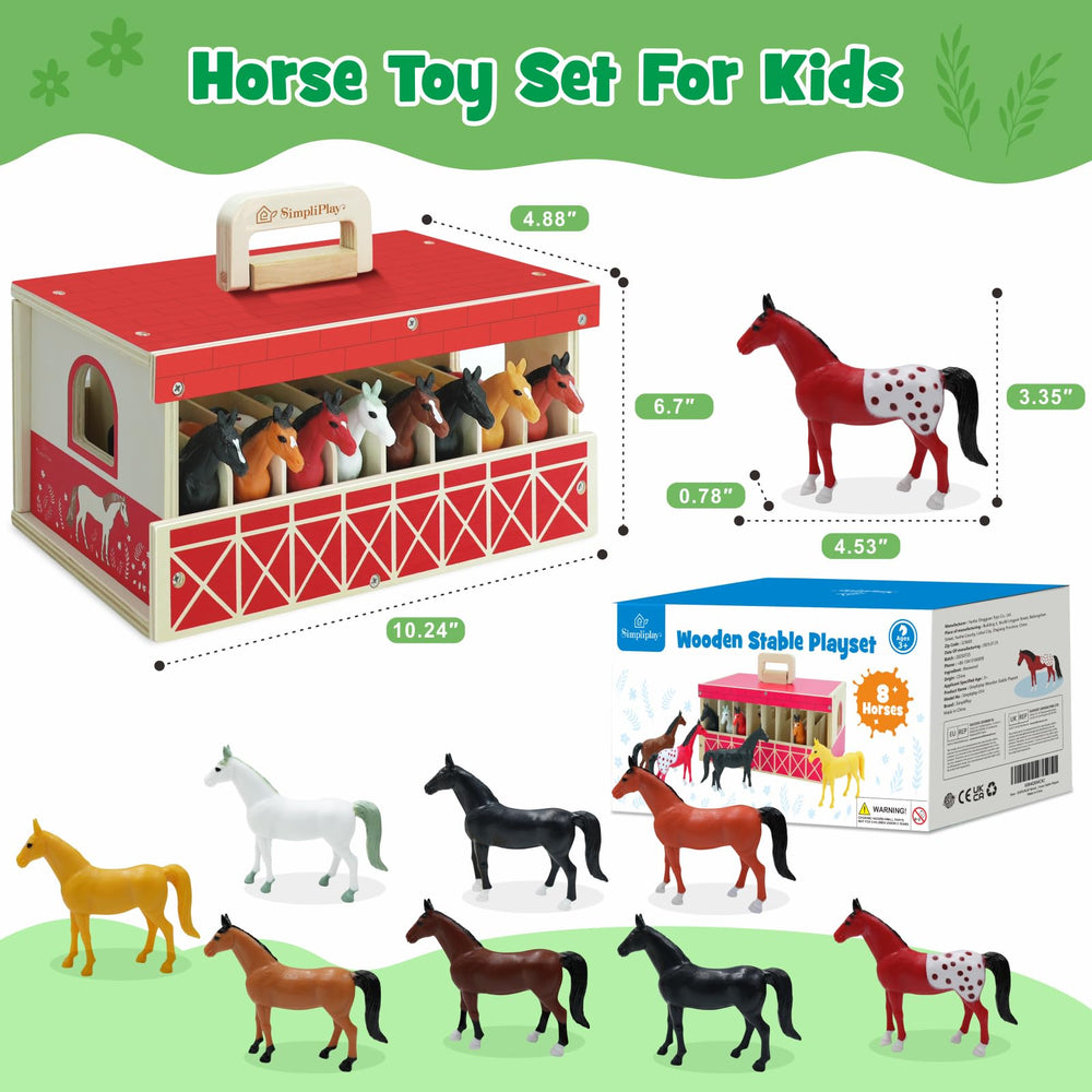 SIMPLIPLAY breed guide box helps kids learn about horse types during play
