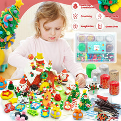 SIMPLIPLAY dough molds for Christmas crafts improve fine motor skills
