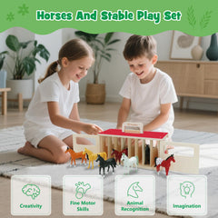 SIMPLIPLAY folding take along stable for easy storage and travel