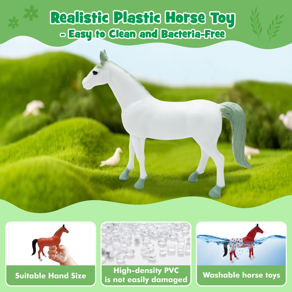SIMPLIPLAY eight colorful horse figures to spark storytelling and play