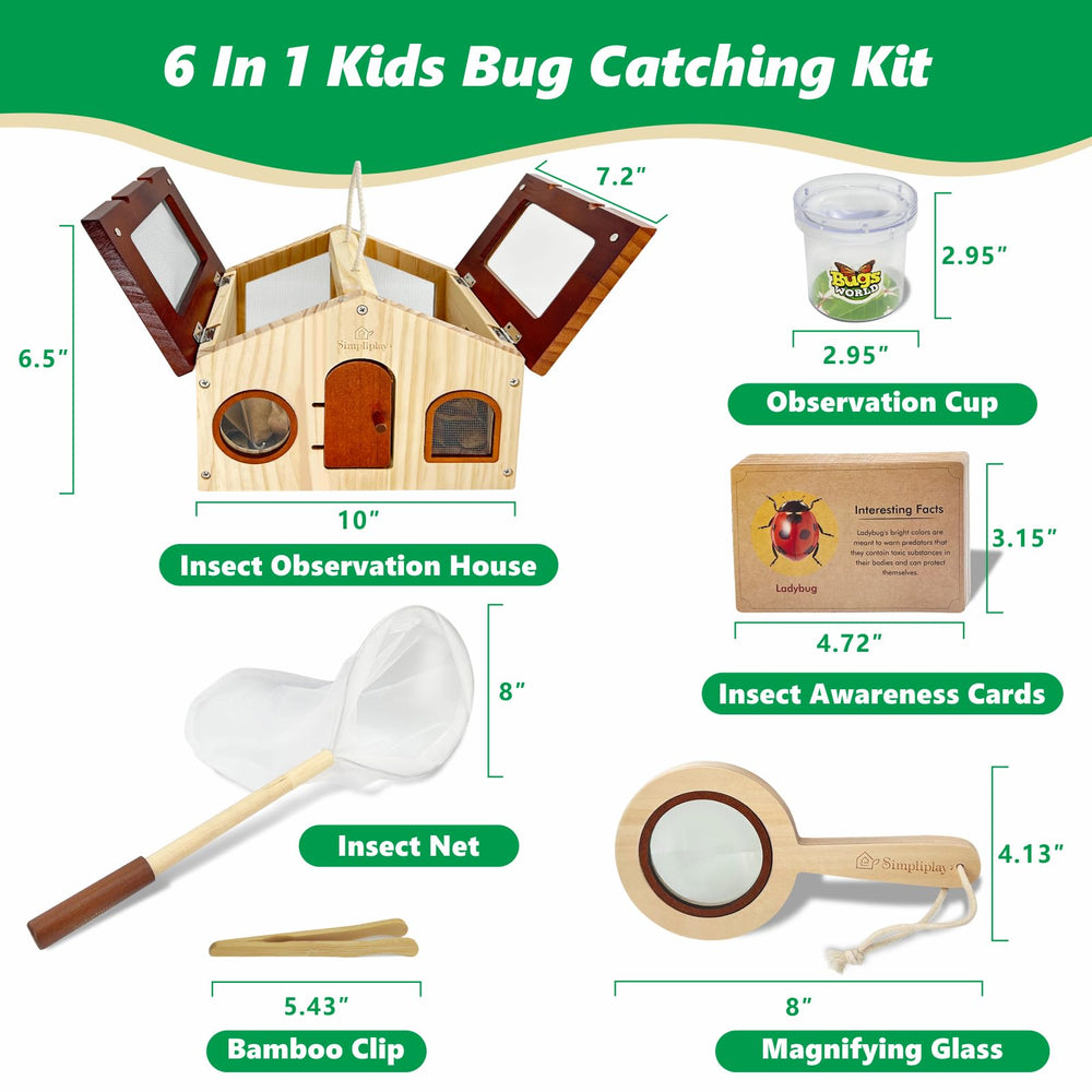 SIMPLIPLAY insect identification cards help kids learn about bugs.