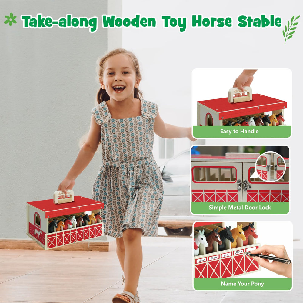 SIMPLIPLAY name stickers for personalizing each pony during pretend play