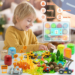 SIMPLIPLAY 18oz glitter dough provides soft, reusable tactile play