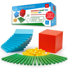 Simply Magic base ten blocks cube thousand for place value learning and number sense.