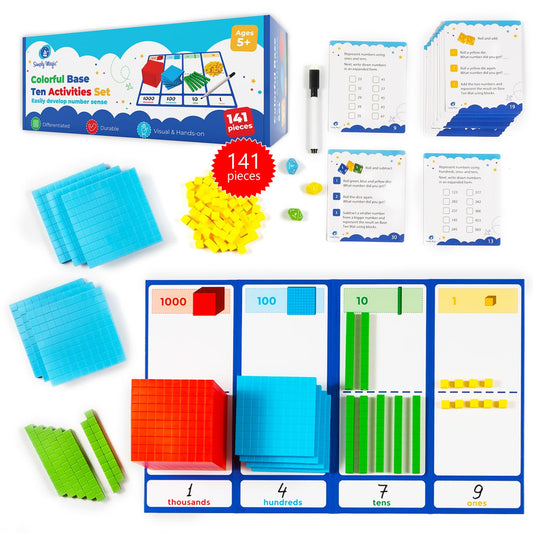 Simply Magic base ten blocks ones units support hands-on counting and number sense
