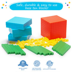 Simply Magic base ten blocks thousands cube clarifies large numbers for place value