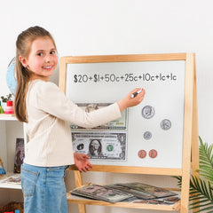 Simply Magic jumbo magnetic money 20-dollar bill for decimals and place value practice