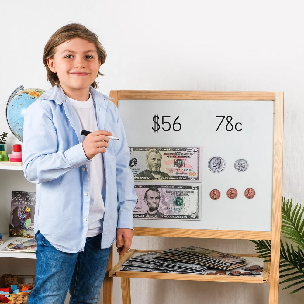 Simply Magic jumbo magnetic money penny coins for early counting practice