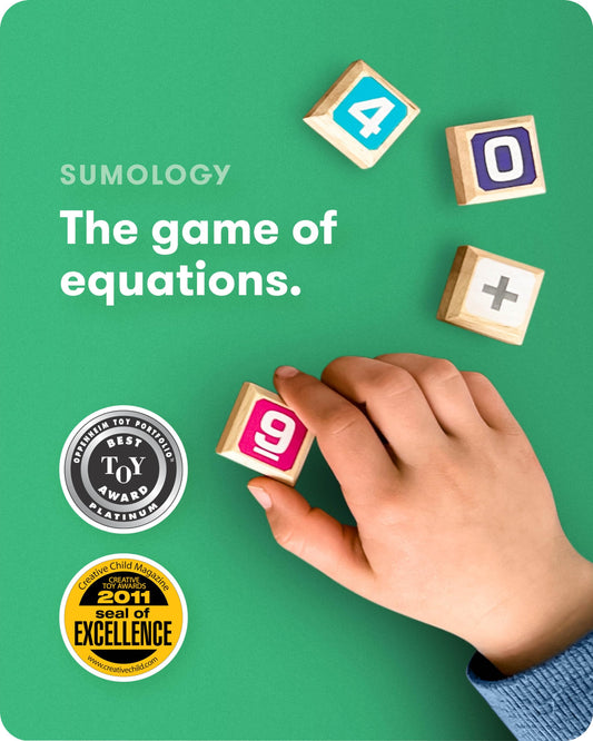 SimplyFun Sumology colorful tiles in use boost calculation speed and strategy