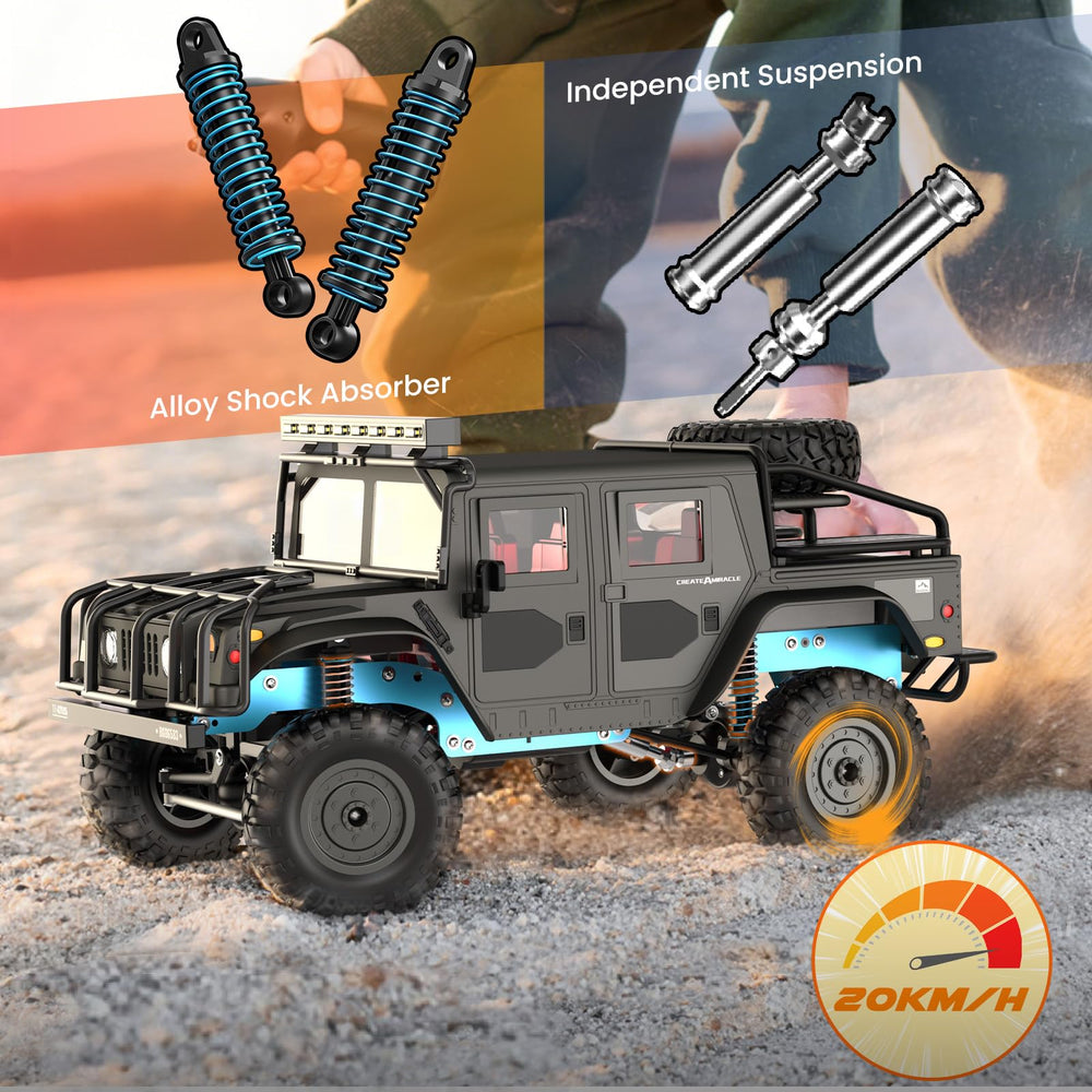 SIMREX all-terrain RC car battery bay reveals two rechargeable packs for extended play