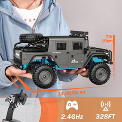 SIMREX all-terrain RC car independent suspension cushions shocks on uneven surfaces