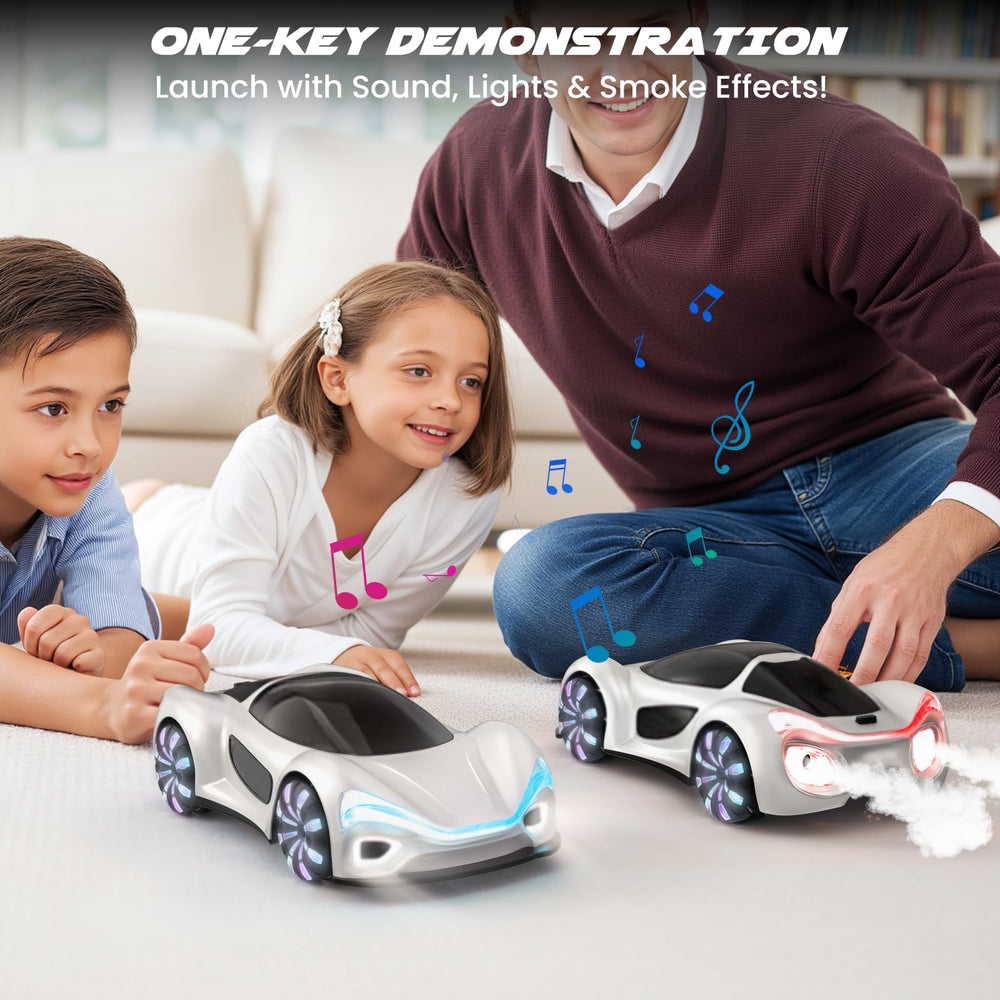 SIMREX Gesture Sensing RC Car 360-degree rotation delivers thrilling spins during outdoor sessions.