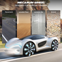 SIMREX Gesture Sensing RC Car LED light show adds vibrant nighttime visibility and excitement.