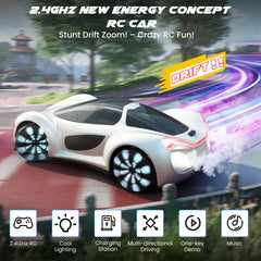 SIMREX Gesture Sensing RC Car side-drift demonstrates precise sideways movement for dramatic stunts.