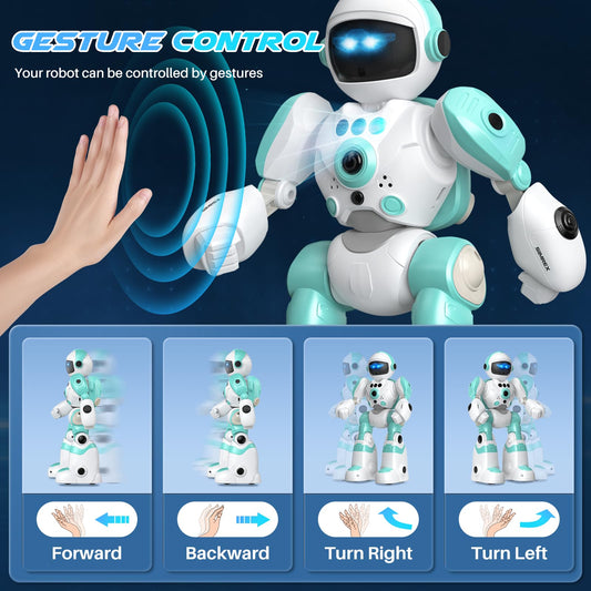 SIMREX gesture-control robot recognizing kid movements for easy play