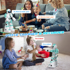 SIMREX dancing robot with built-in tracks and lights for performances