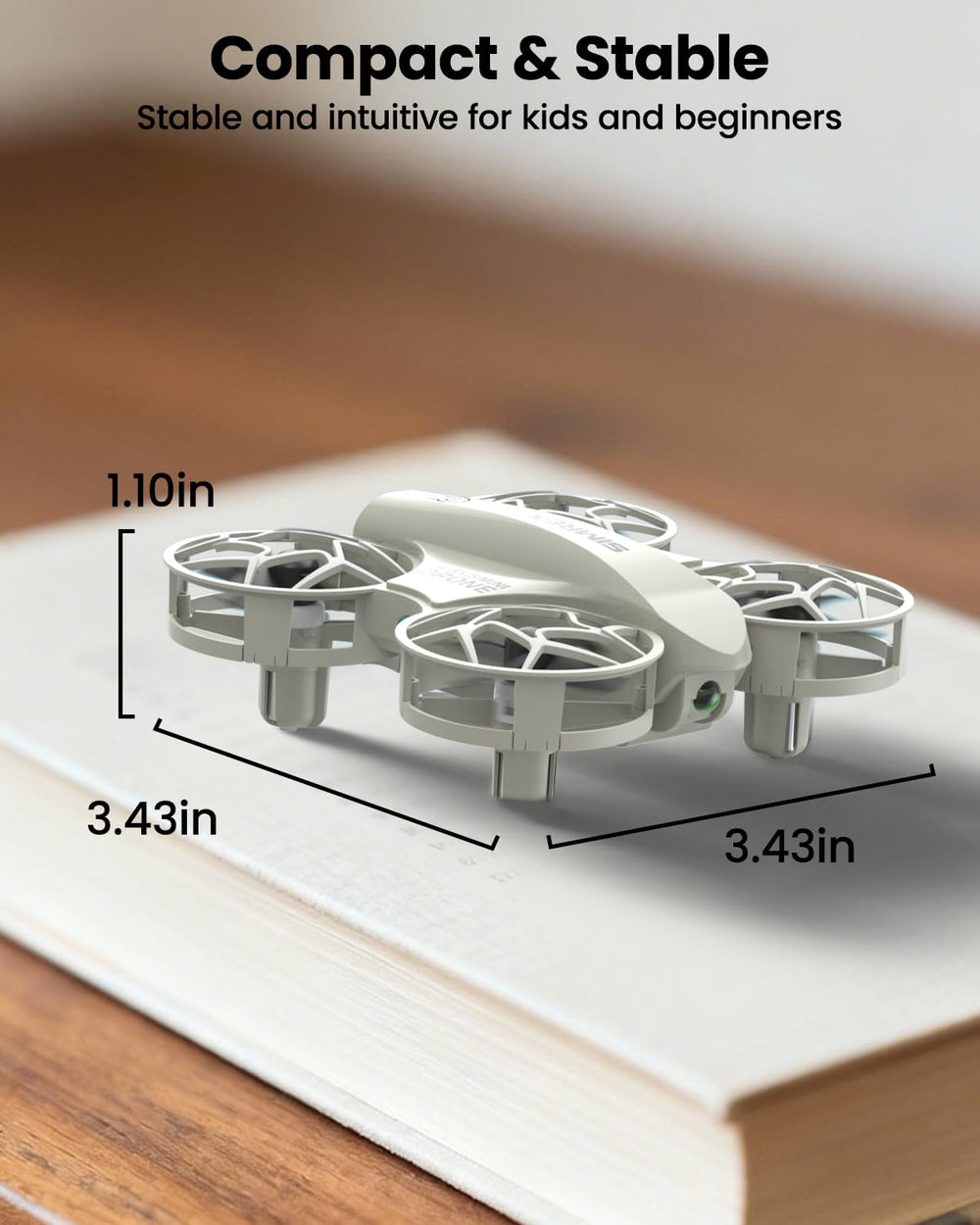 SIMREX Mini Drone gray makes a thoughtful gift for birthdays or holidays.