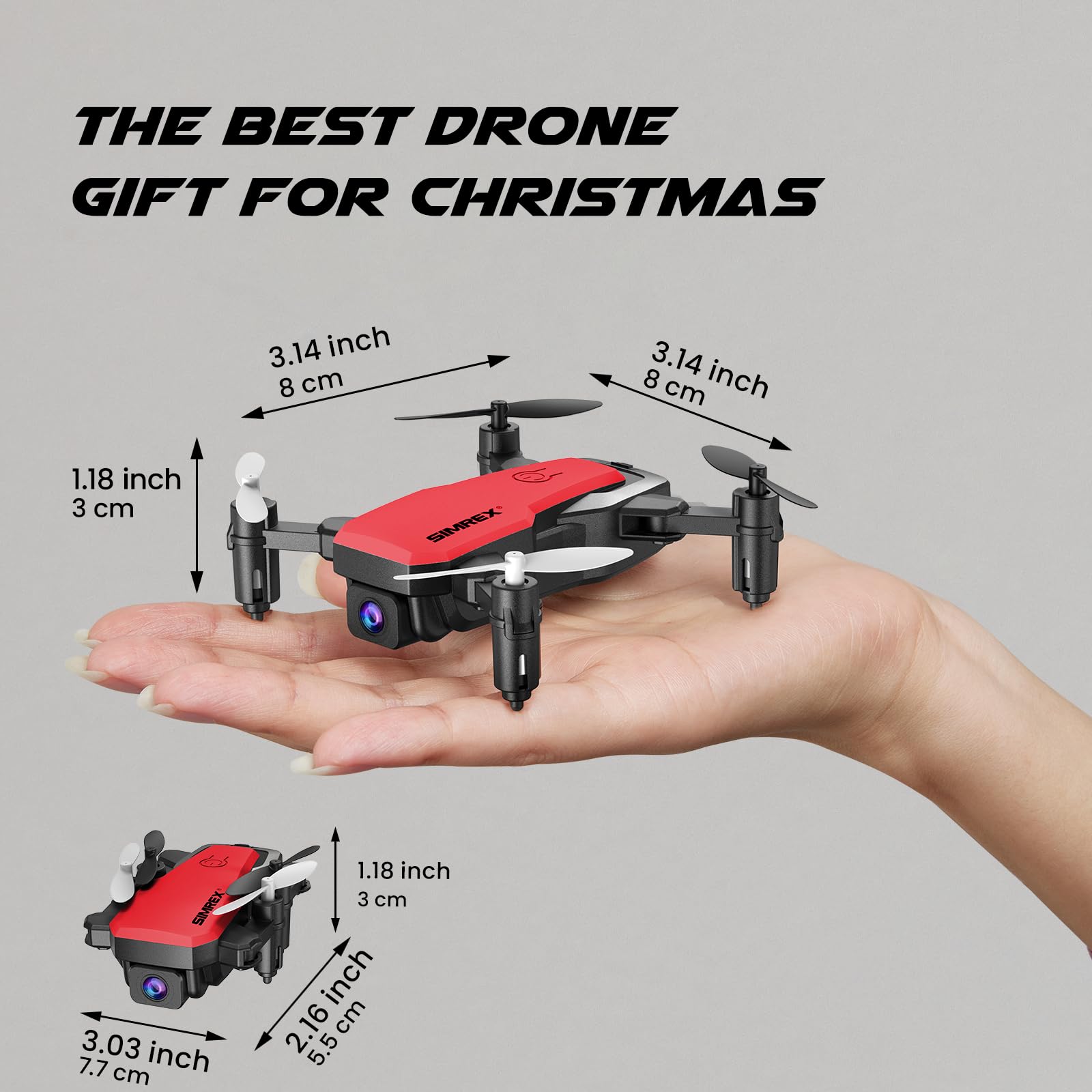 SIMREX dual batteries provide longer flying sessions and more playtime.