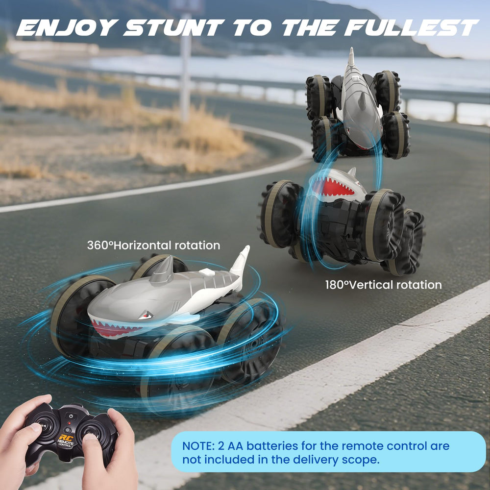 SIMREX Shark RC car 50m range supports extended outdoor exploration.