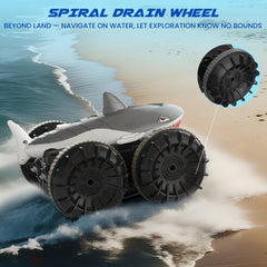 SIMREX Shark RC car with dual remote control for flexible play.