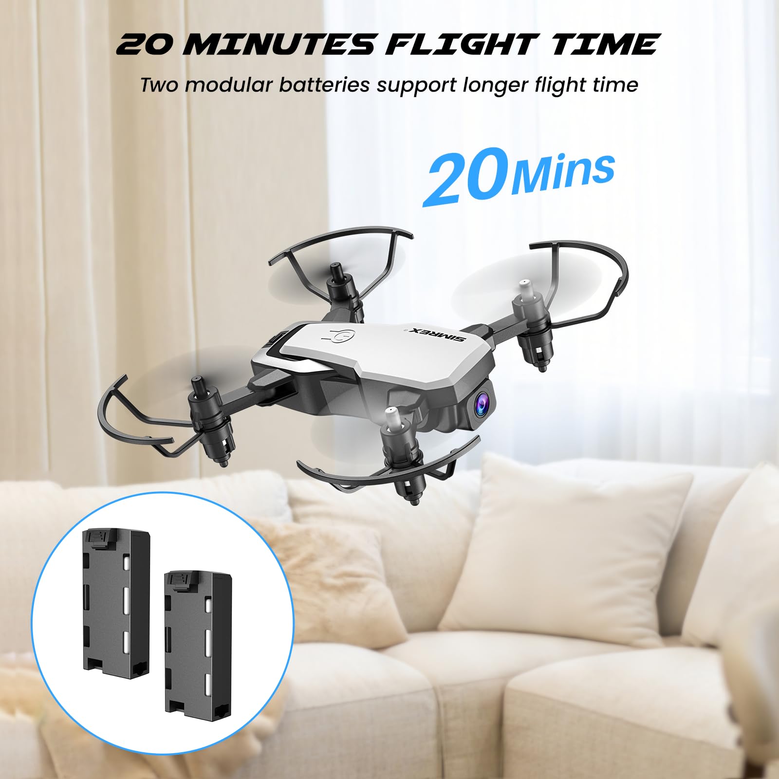 SIMREX X300C safety guards protect during flights.