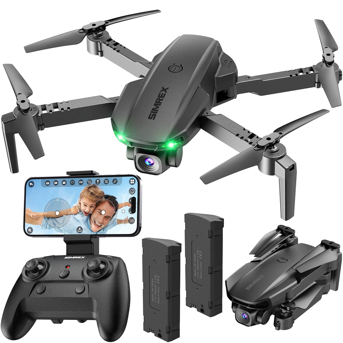 SIMREX X800 foldable design for easy portability and travel-ready fun.