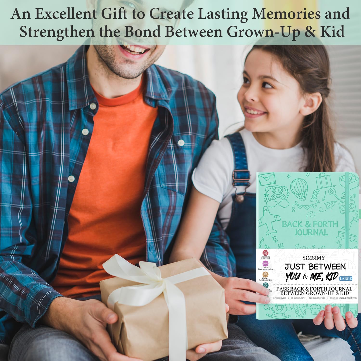 Inner pocket stores notes and small mementos from memories shared in SIMSIMY journal