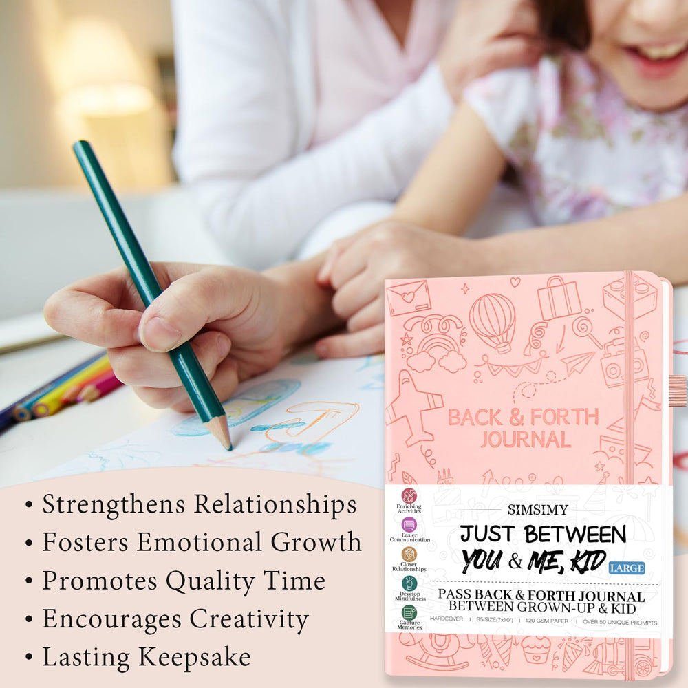 SIMSIMY Just Between You and Me pass-back activity in use, private back-and-forth prompts.