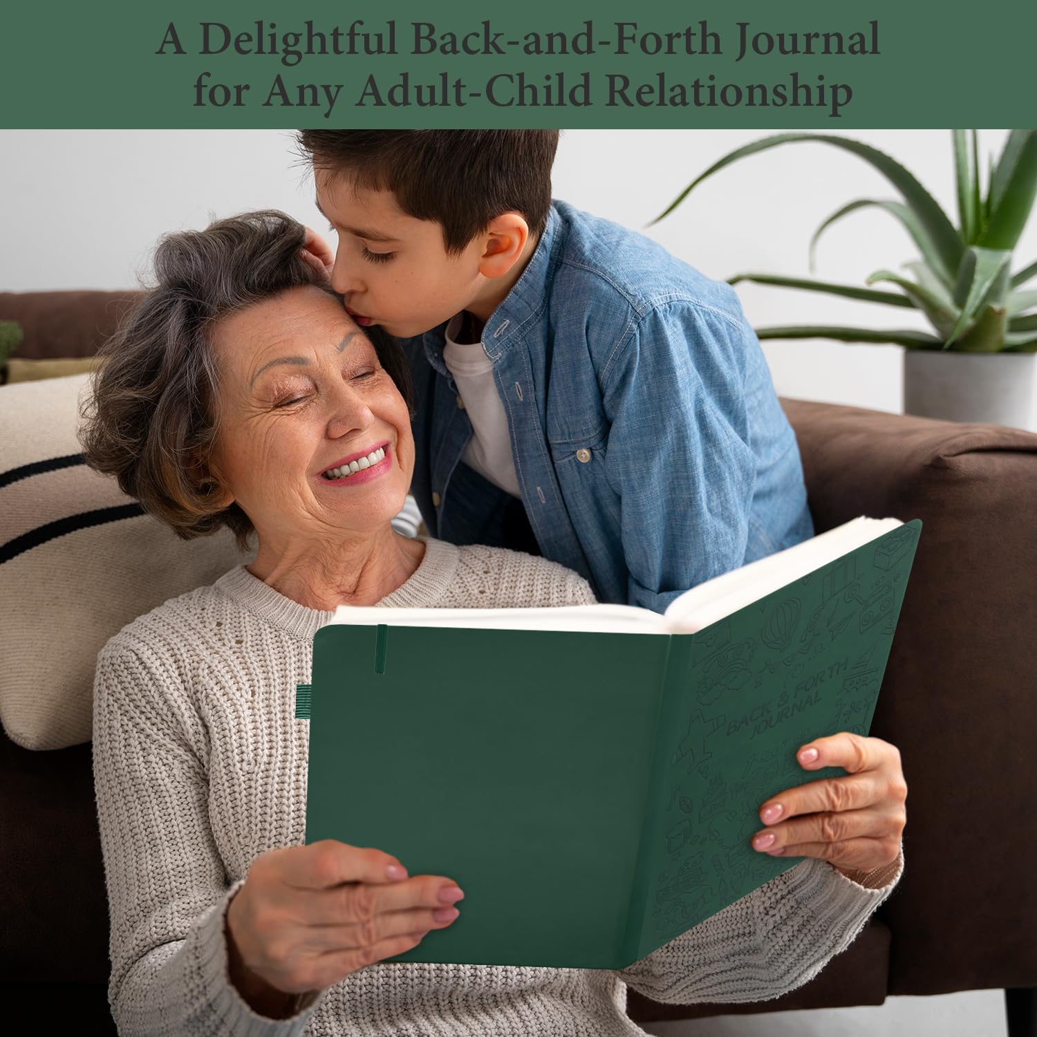 SIMSIMY Just Between You and Me Kid Journal inner pocket keeps prompts and notes handy.