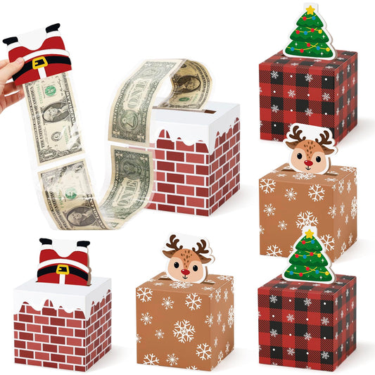 Sinasasspel Christmas money box 6pcs set with pull-out surprise