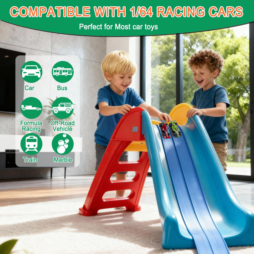 SINBEN Flex Track four-car bundle ready for action on the blue track