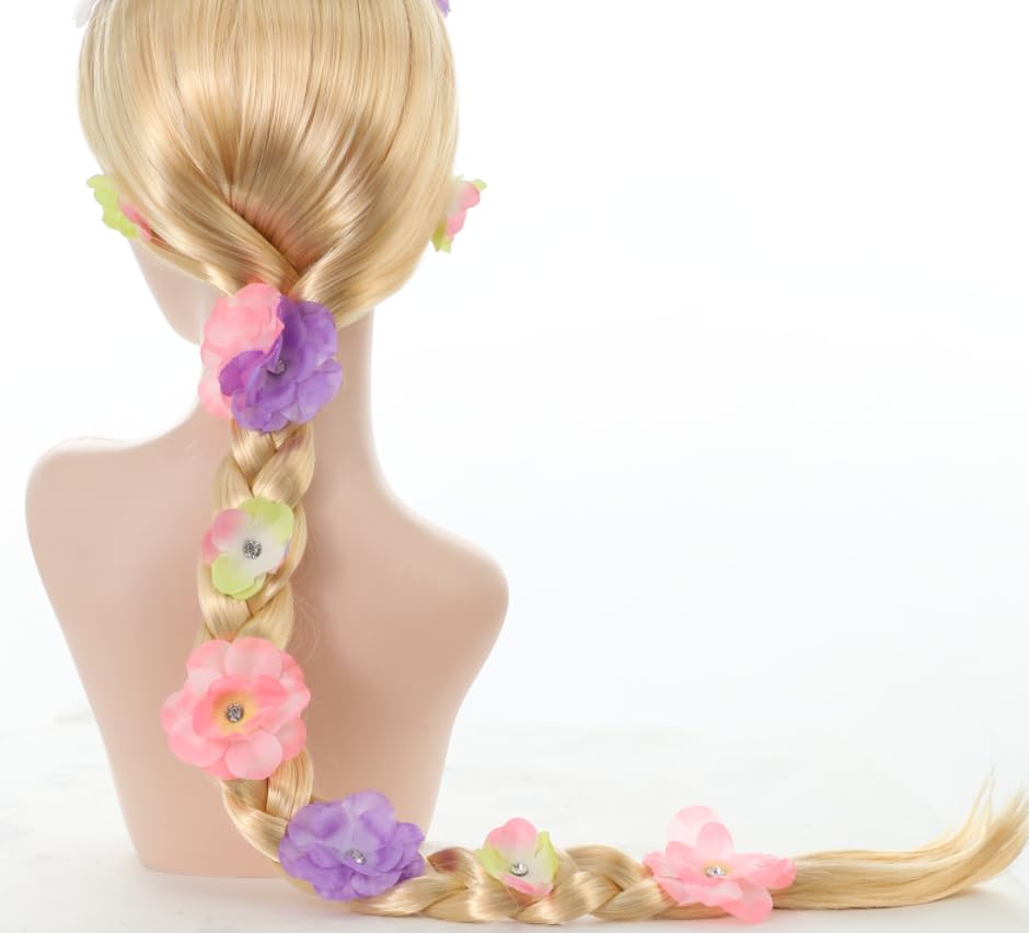 Sincere Party Rapunzel wig 37inch length creates dramatic, easy-to-drape back-half curls.