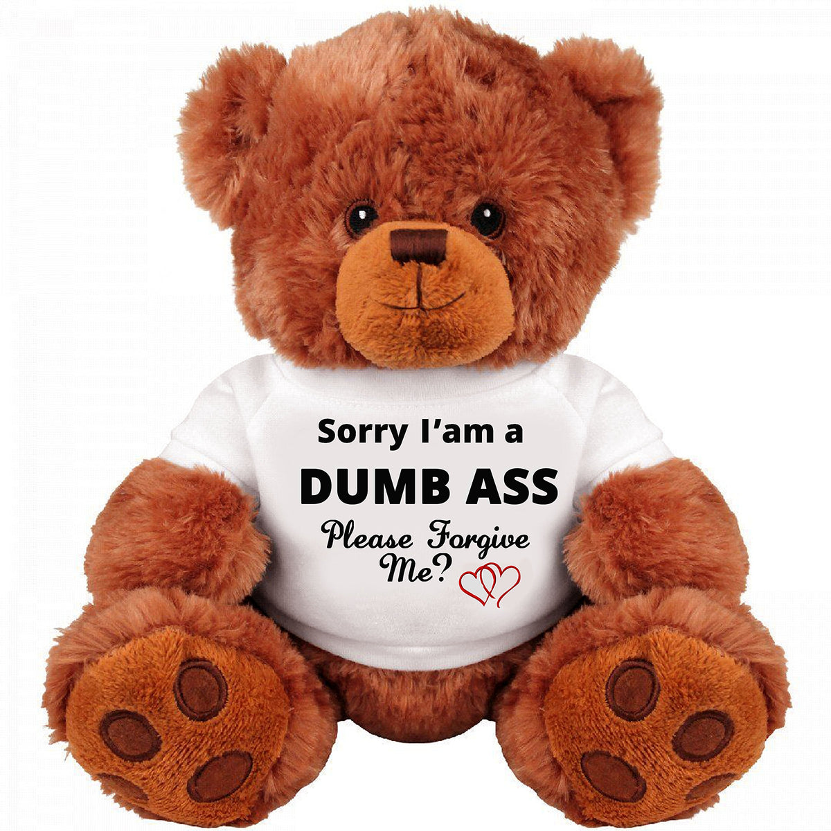 SinMan Sorry and Forgive Me bear front view, perfect for heartfelt apologies.