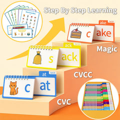 Sinoome phonics flash cards close-up for letter-sound connections