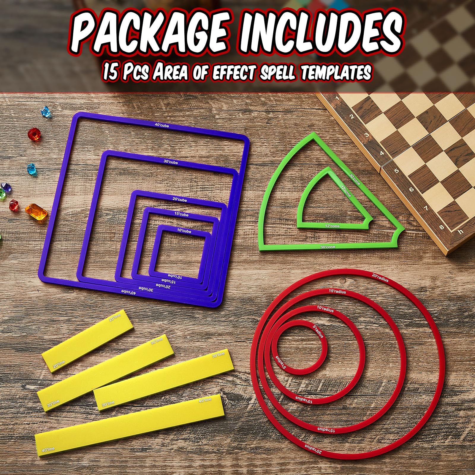 Sintuff spell templates cone set visualizes cone-shaped spell zones