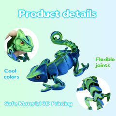 SIPWATE blue-green chameleon design enhances desk decor and whimsy.