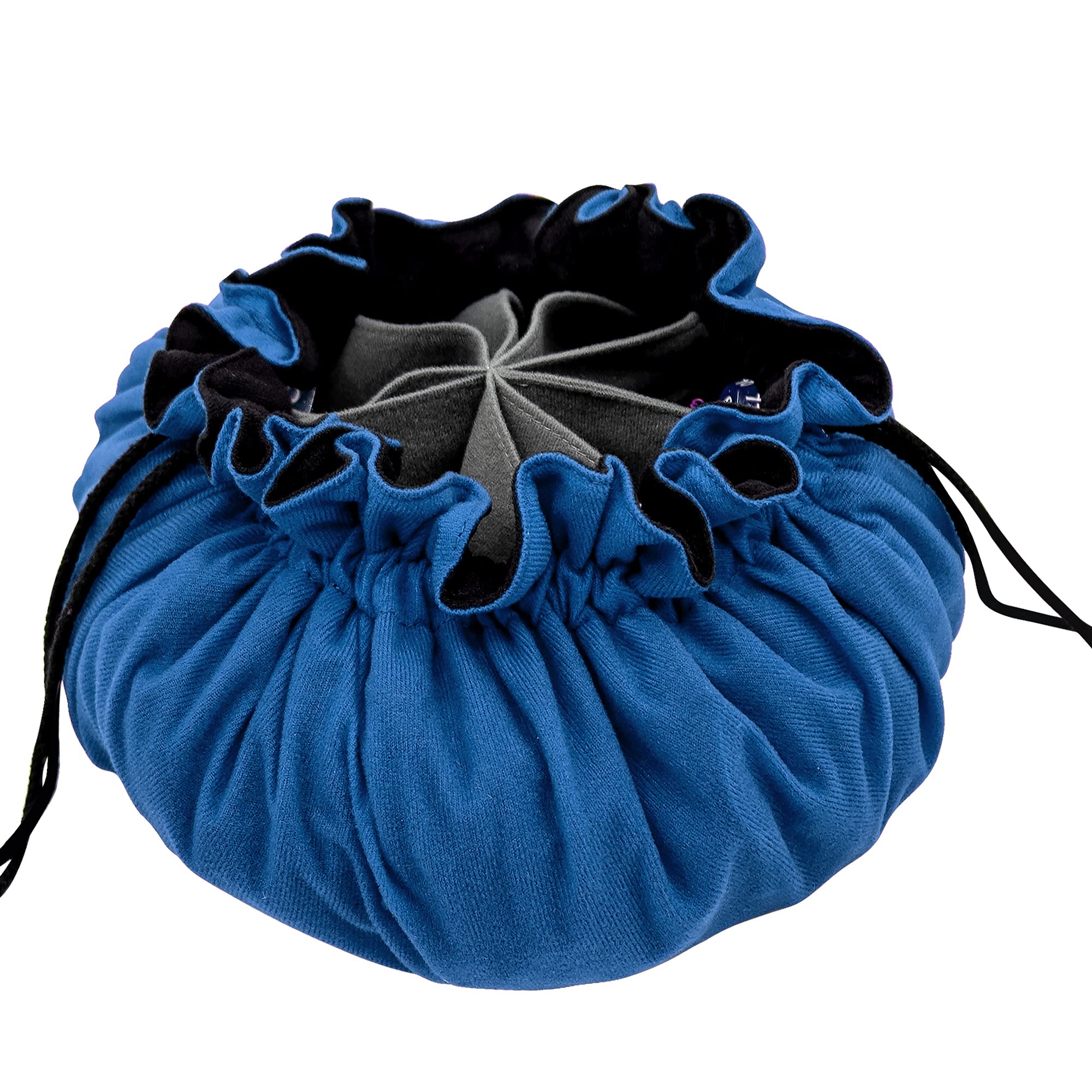 siquk dice bag full, demonstrating large capacity for over 300 dice