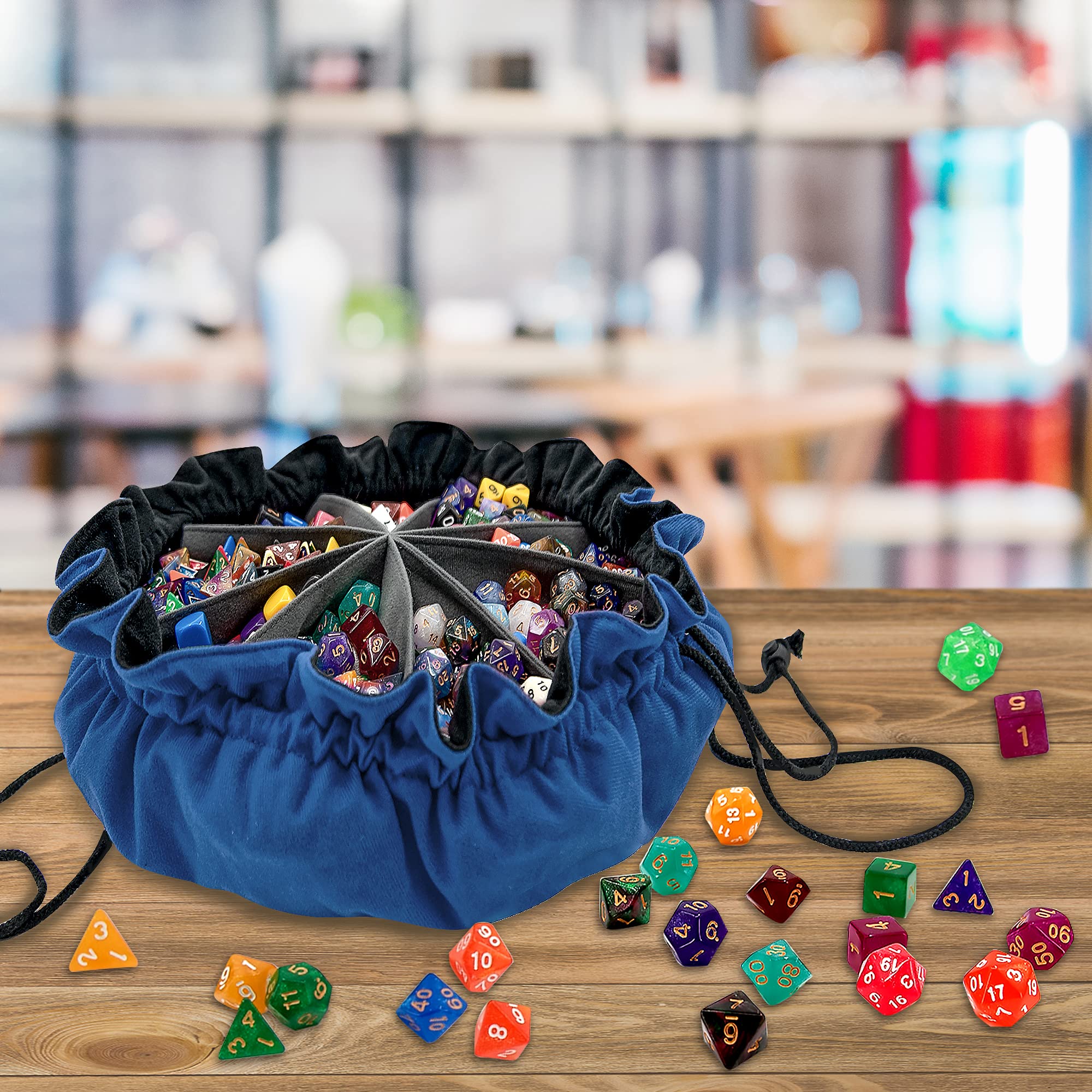 siquk dice bag ready for take-along on the go