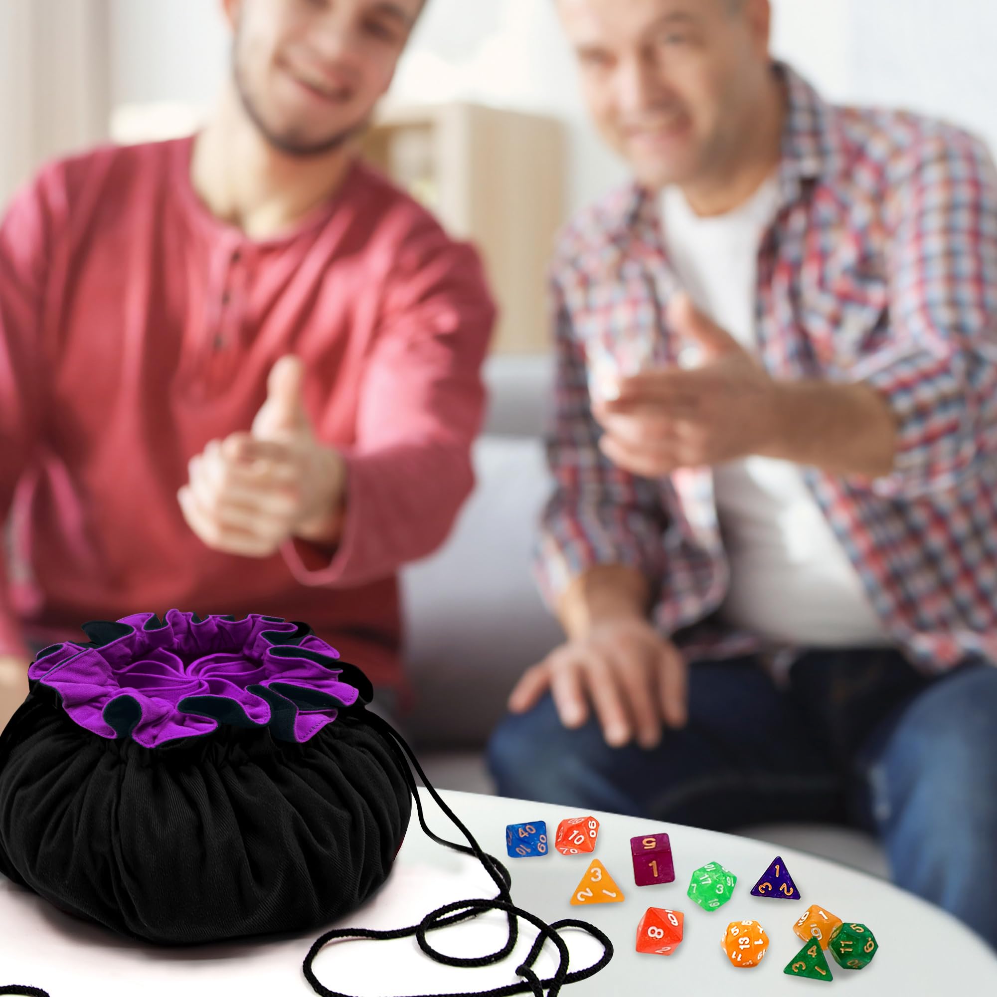 SIQUK dice bag is versatile for accessories and small gaming tools.