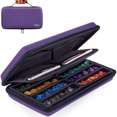 SIQUK dice case front view, portable for game nights