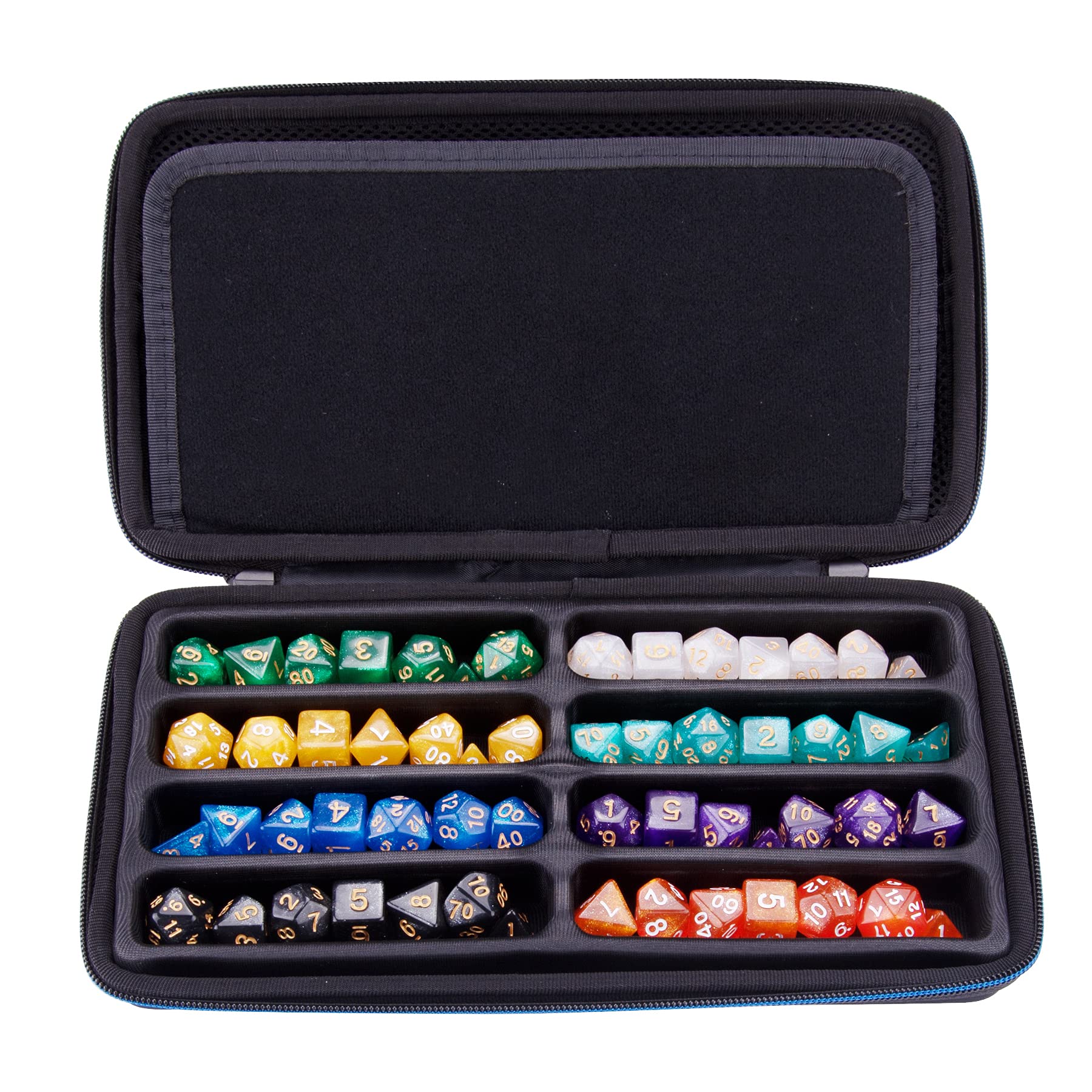 SIQUK Dice Case large mesh pocket secures sheets and accessories